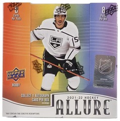 2021-22 Upper Deck Allure NHL Hockey Hobby Box